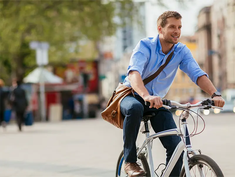 Uso diario de la bicicleta