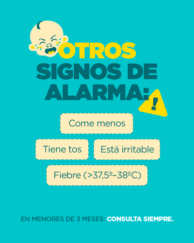 signos de alarma de bebé con mocos