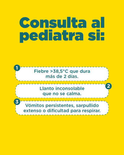 cuándo consultar al pediatra tras las vacunas