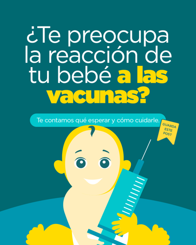 reacción del bebé a las vacunas
