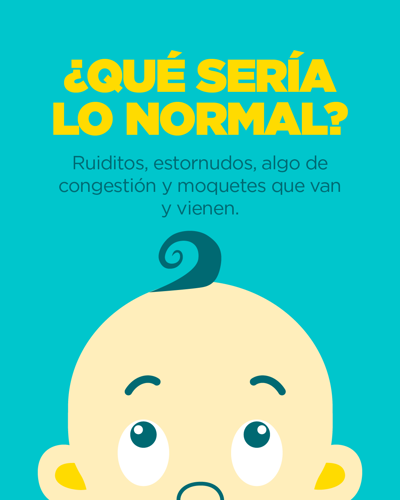 ruidos normales por mucosidad en bebés