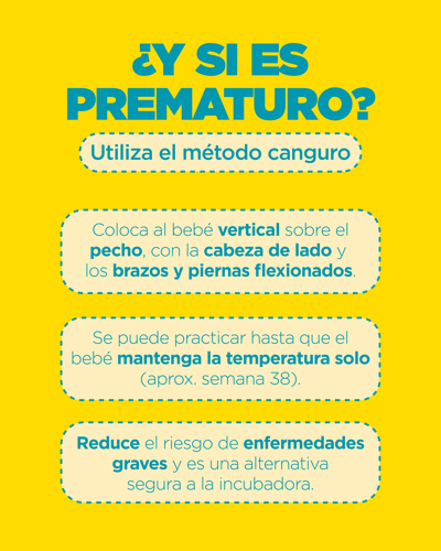 piel con piel en bebé prematuro